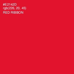#E2142D - Red Ribbon Color Image
